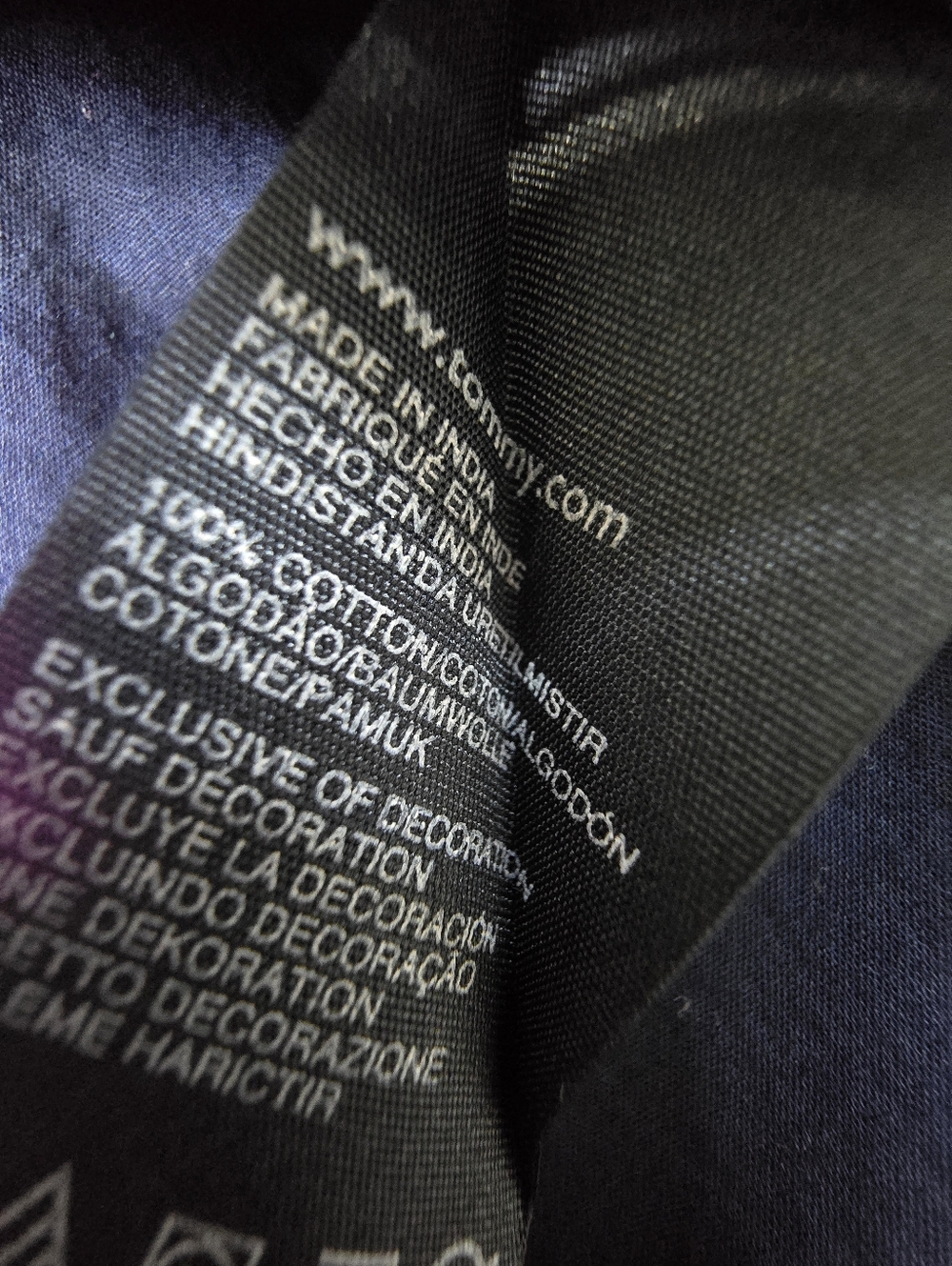 Tommy Hilfiger dark blue two-pocket button-up shirt - Picture 4 of 5